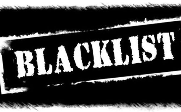 २० निर्माण तथा आपूर्ती कम्पनी कालोसूचीमा